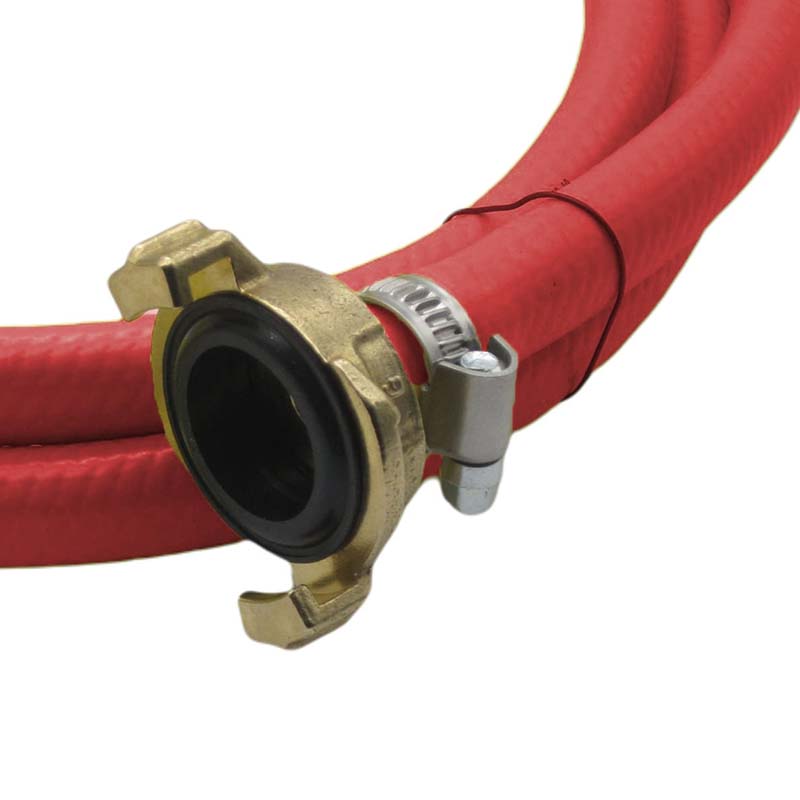 1/2" 13 mm Garten Wasser Bewässerung Schlauch Garnitur rot Schnellkupplung 3 Lagen - PN 10 bar - 20 m