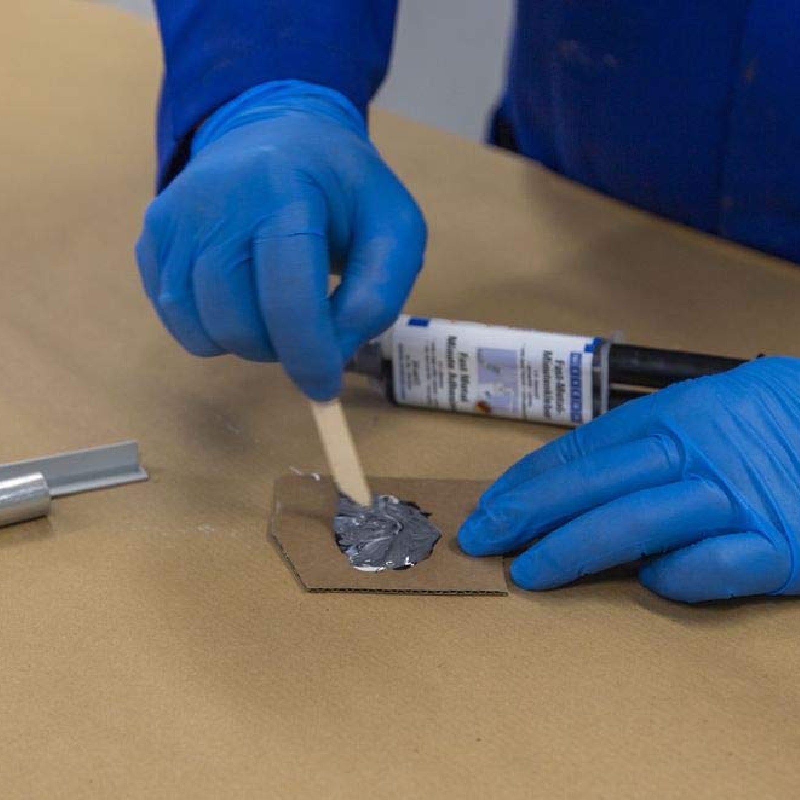 Epoxyd Fast Metall Minuten Kleber Reparatur Harz SET 24 ml - grau