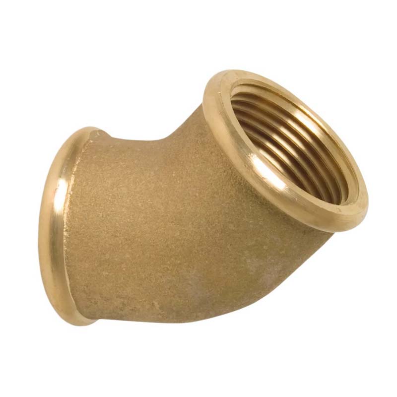 1" Winkel 45° Nr. 120 Innen x Innengewinde IG Messing Fittings PN 40 bar