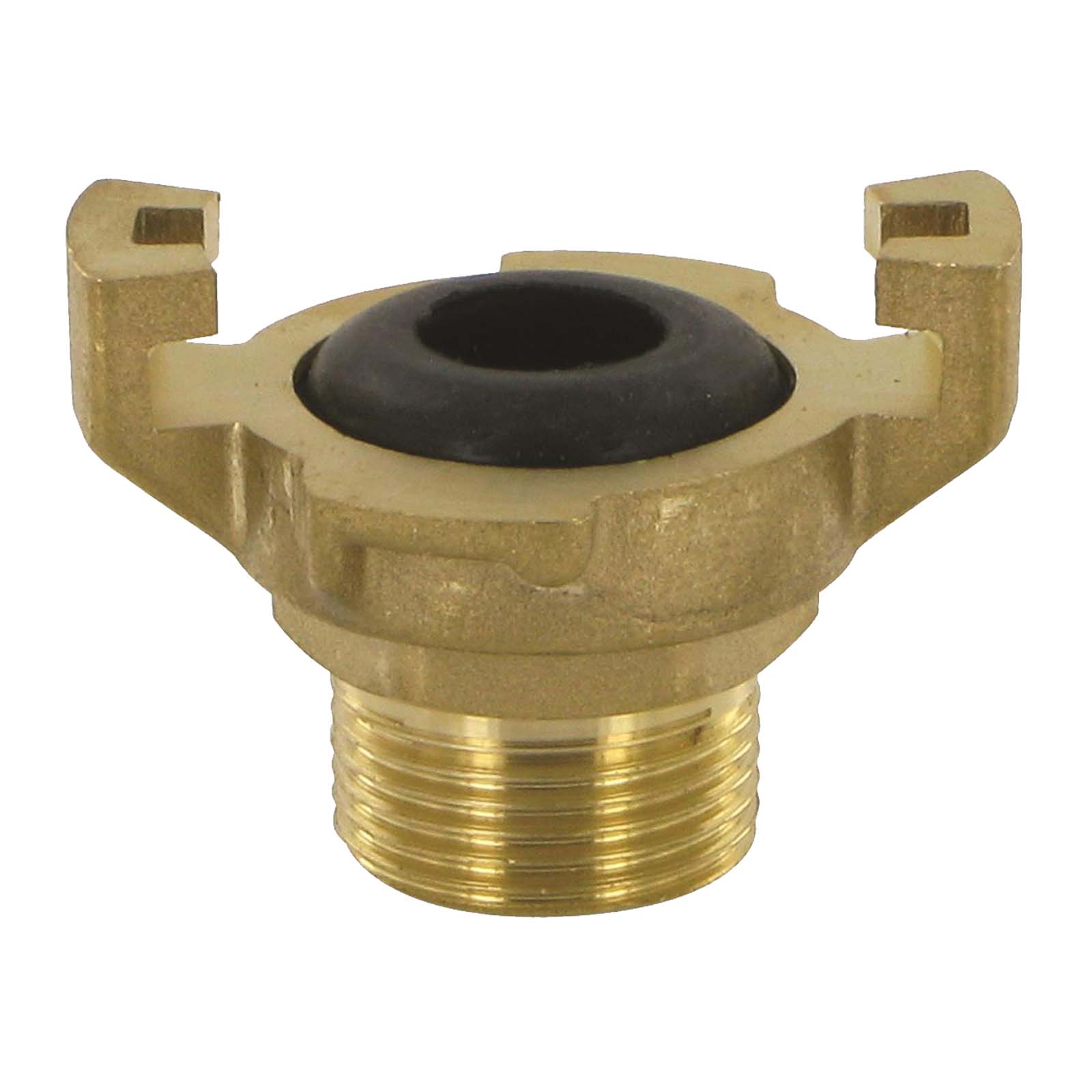 1" Pressluft Klauen Kupplung Express Messing Abstand 41 mm BSPP Außengewinde AG - PN 10 bar