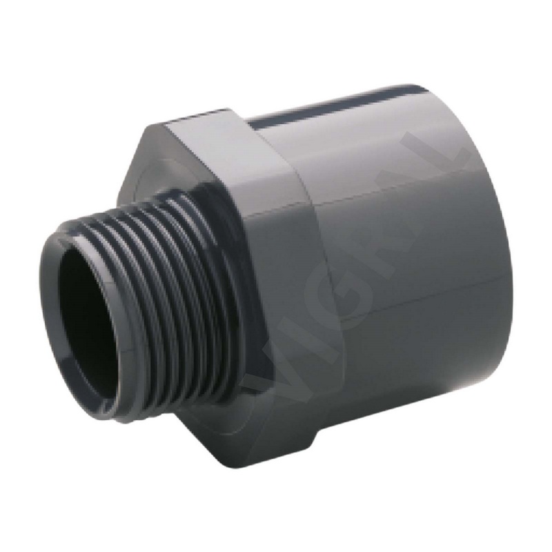 140 mm PVC Klebe Fitting Übergangsnippel Sechs-/Achtkant 140/160 mm x 4" Muffe Verbinder - PN 10 bar