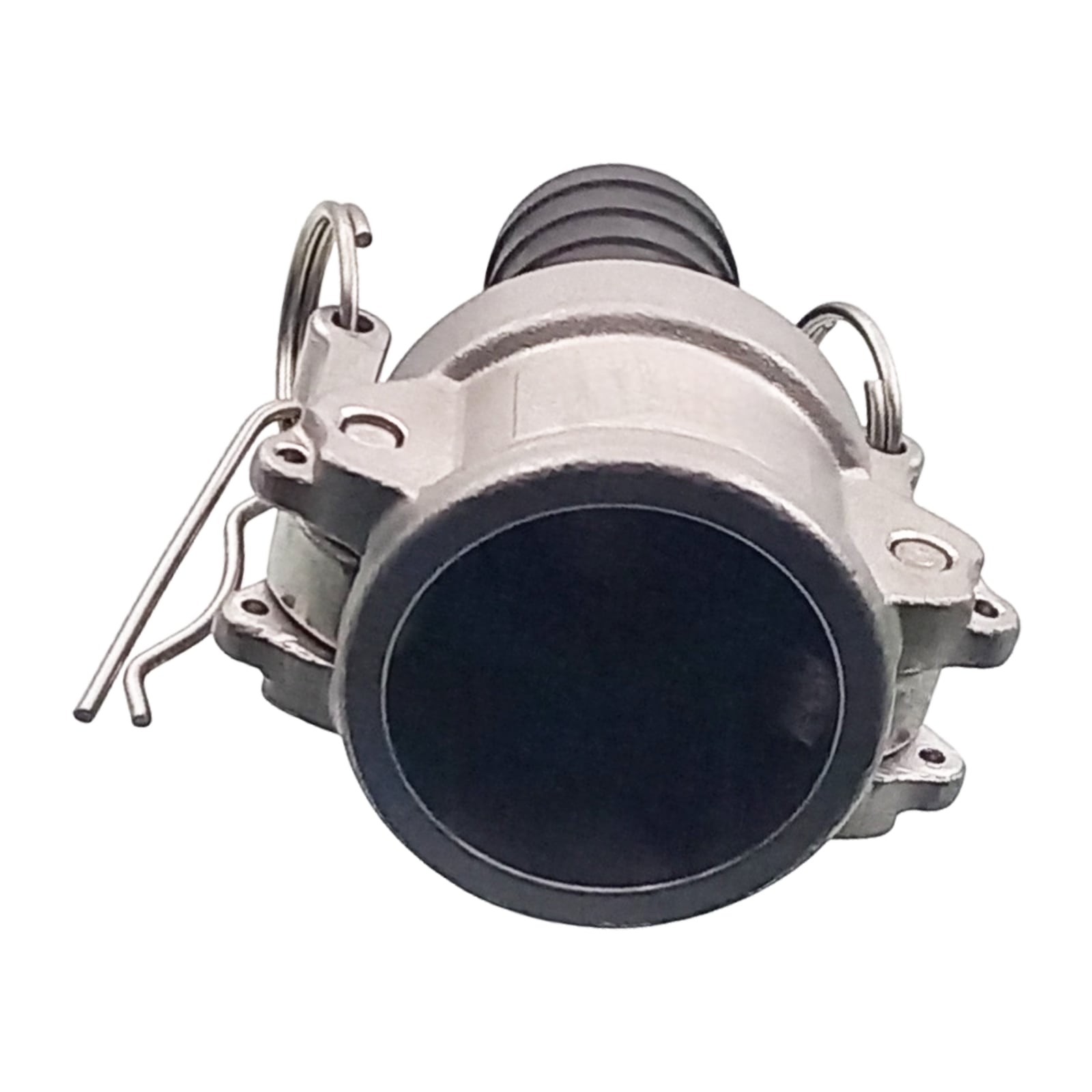 Kamlock Typ C - Mutterteil (91,5 mm) Edelstahl V2A (AISI 316) -> gerillter Stutzen DN 75 mm PFA beschichtet - PN 25 bar