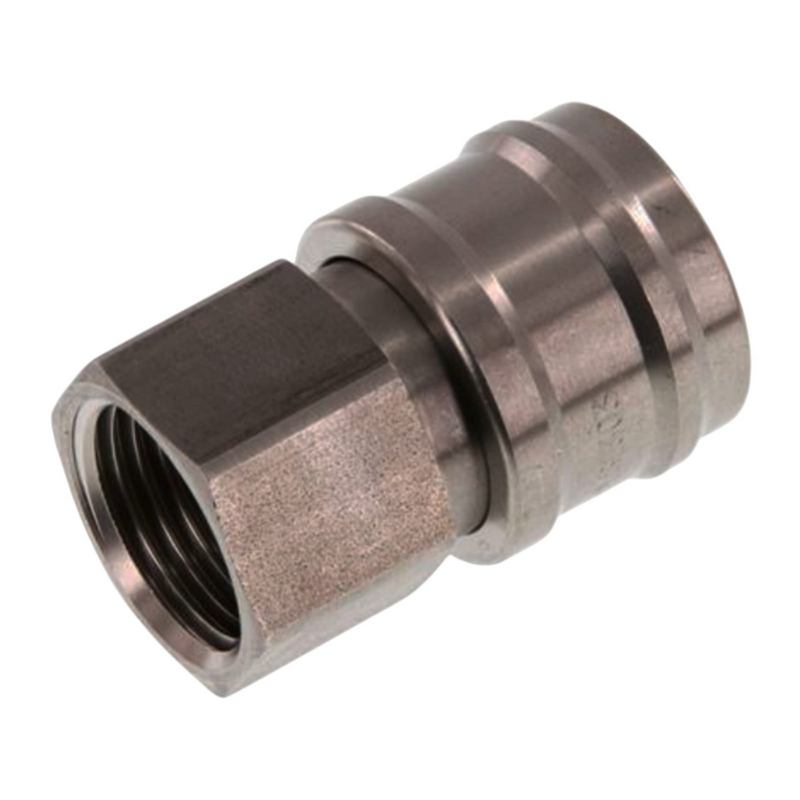 1/4" Druckluft Kupplung Dose Schnell Edelstahl NW 7,2 mit Innengewinde IG - PN 35 bar