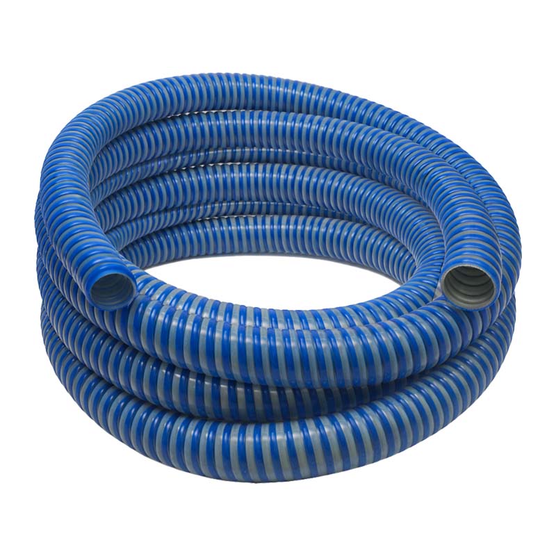 40 mm PVC Saug Ansaug Spiral Förder Pumpen Gülle Schlamm Wasser Schlauch AGRIFLEX blau/grün