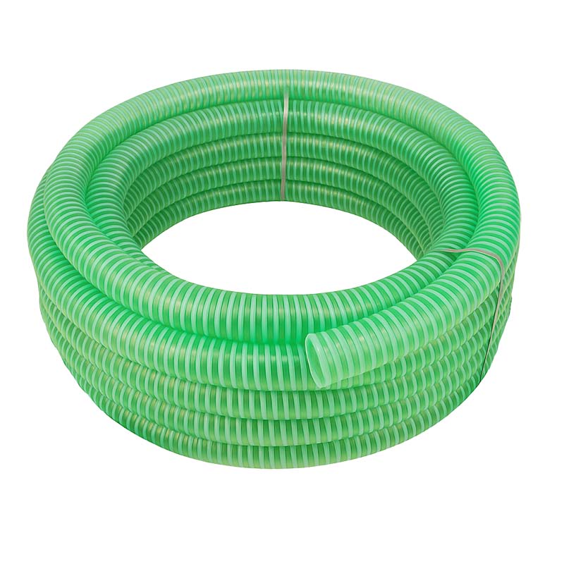 110 mm Saug Ansaug Spiral Förder Pumpen Schlauch grün-weiß transparent PN 2 bar