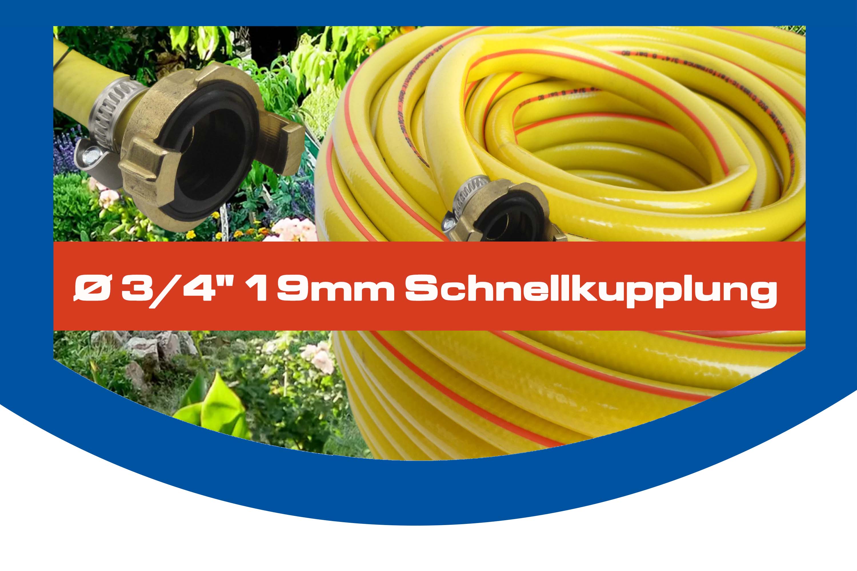 Ø 3/4" 19 mm Schnellkupplung