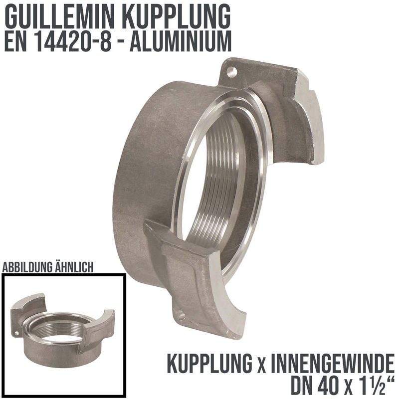 DN 40 Guillemin Kupplung BSPP Innengewinde IG 1 1/2" Aluminium - PN 16 bar
