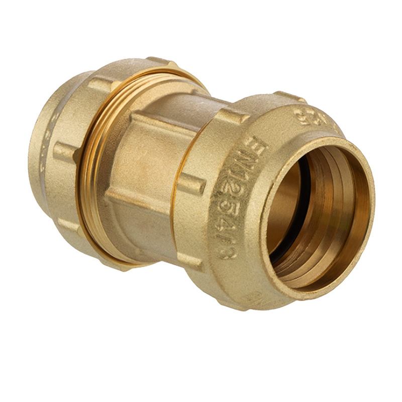 20 mm PE Fitting Klemm Verbinder Messing Verschraubung Muffe Kupplung DVGW - PN 16 bar