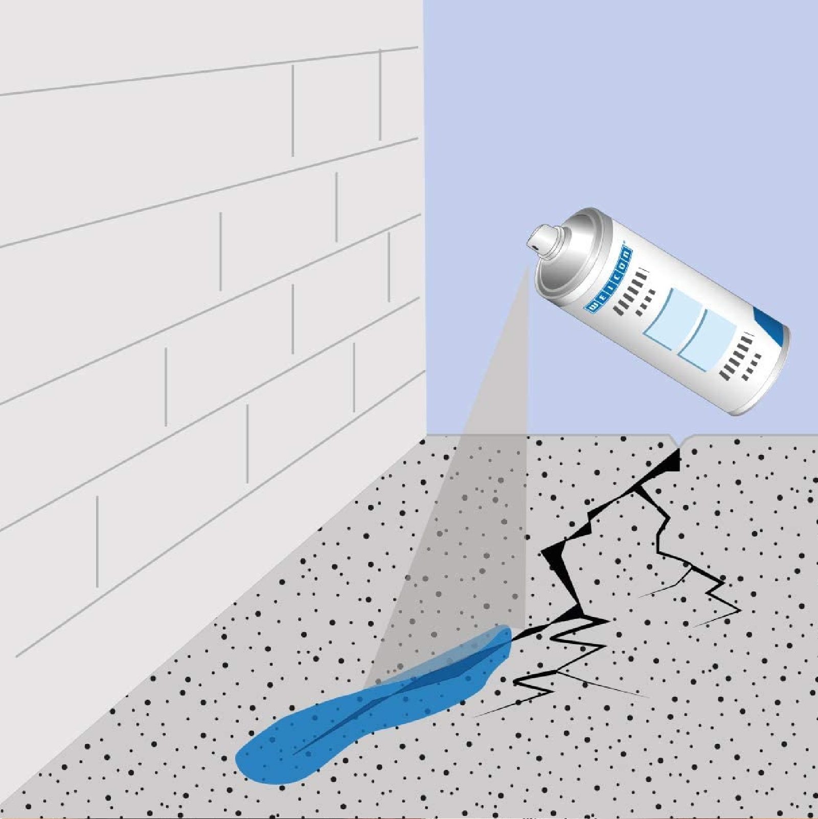 Universal Dicht Spray sprühbarer Kunststoff Abdichten grau - 400 ml Dose