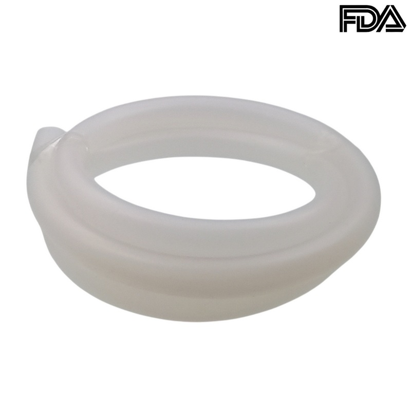 25 x 35 mm Silikon Silicon Industrie Schlauch transparent talkumiert Lebensmittel FDA - 25 m