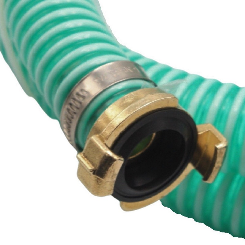19 mm 3/4" Zoll Ansaug Saug Schlauch Pumpen Garnitur schwimmende Entnahme Schnellanschluss grün - 6 m