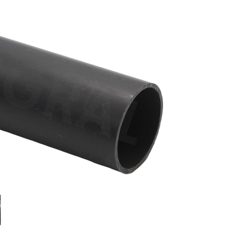 160 x 9,5 mm PVC Klebe Fitting Druck Kunststoff Rohr grau - 1 m Länge - PN 16 bar