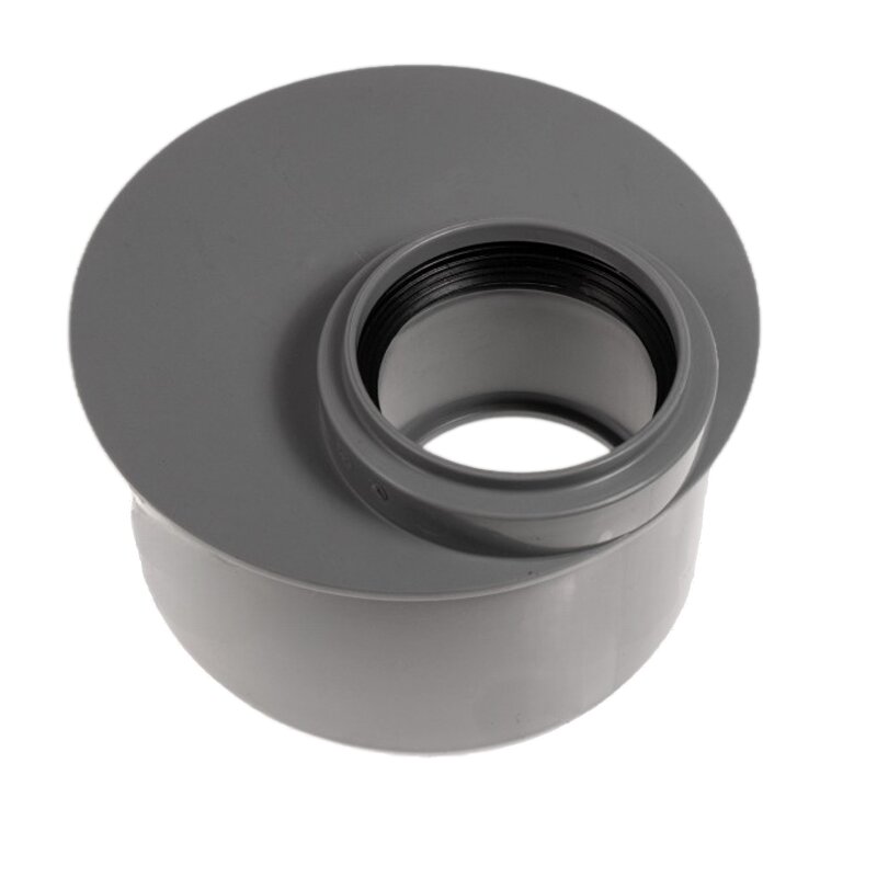 110 x 75 mm PP Reduzierstück exzentrisch Abfluß Abwasser HT KG Rohr Stutzen Muffe grau