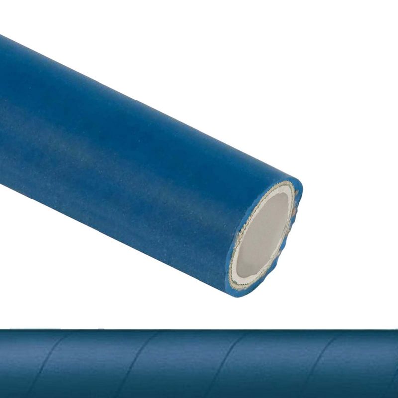 50 mm 2" Molkerei Milch Lebensmittel Schlauch BfR FDA NBR NVC blau weiß - PN 18 bar - 40 m Rolle