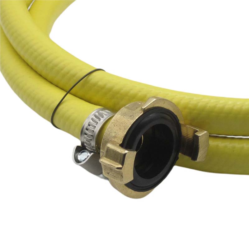 3/4" 19 mm Garten Wasser Bewässerung Schlauch Garnitur gelb Schnellkupplung 3 Lagen - PN 6 bar - 30 m