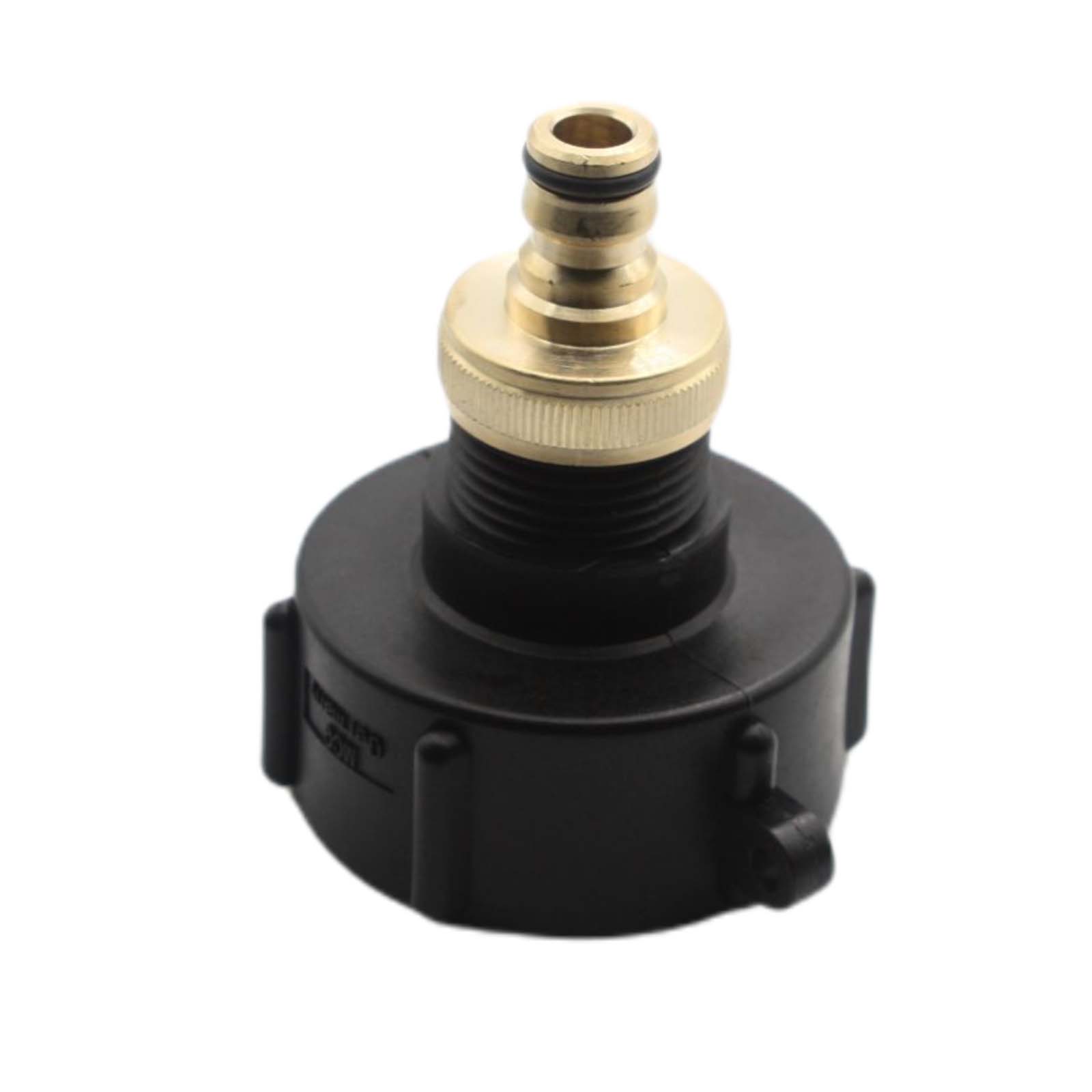 S60 x 6 IBC Adapter auf Click-Hahnanschluss Quick Connect - Messing