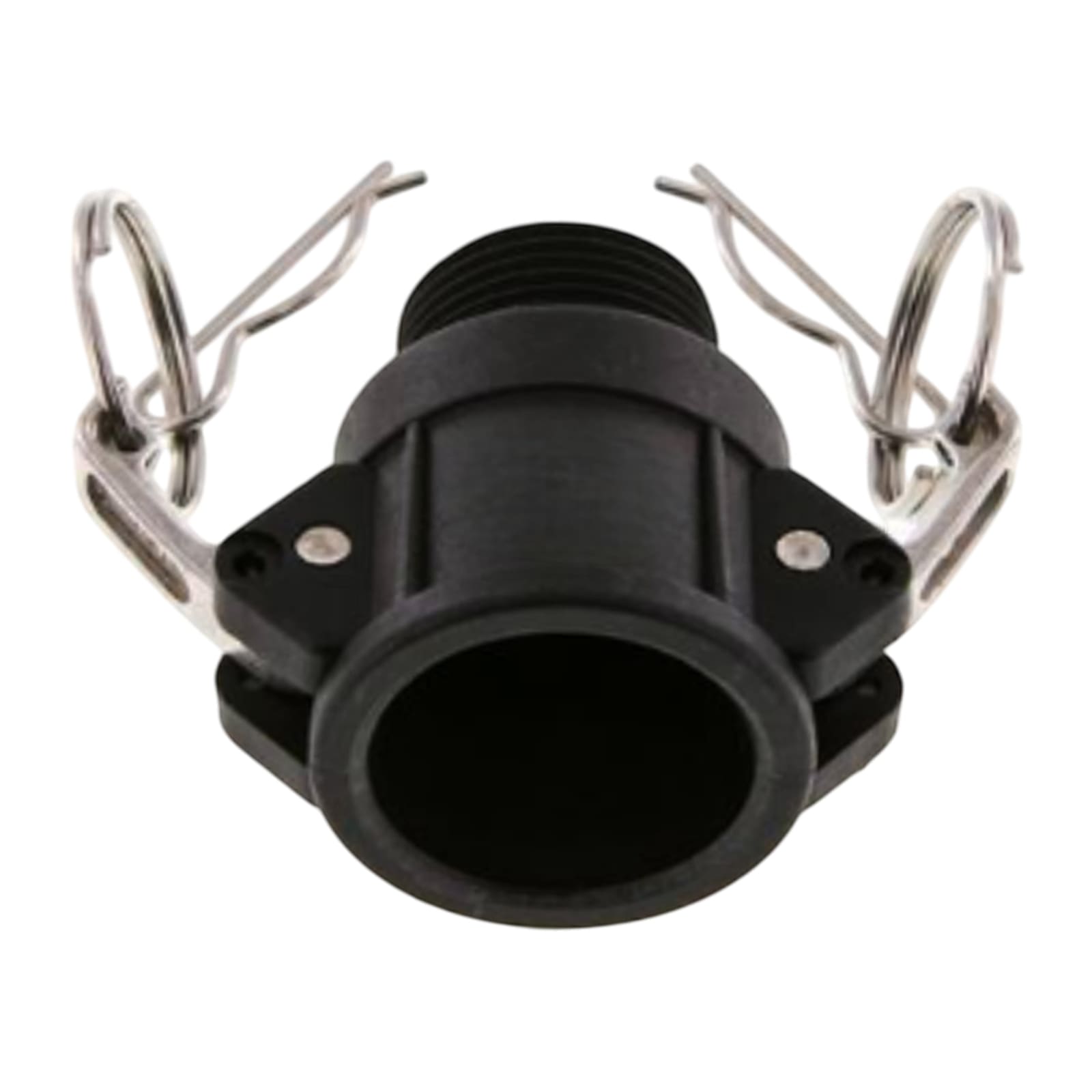 Kamlock Typ B - Mutterteil (119,5 mm) Polypropylen PP mit Außengewinde (AG) 4" Zoll DN100 - PN 5 bar