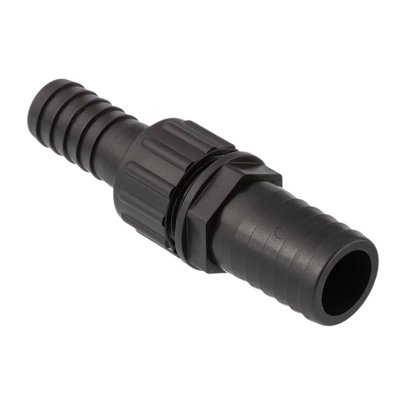 32 x 20 mm Schlauch Verschraubung reduziert 2-fach Stutzen Tülle Pool Teich Garten PP schwarz - PN 6 bar