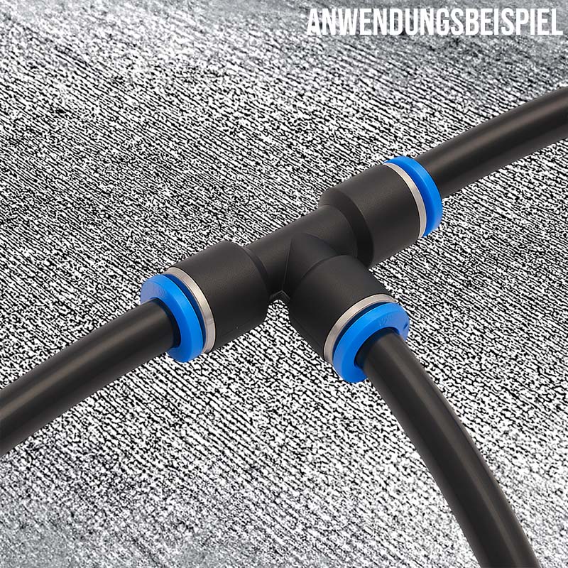 16 x 12 mm Polyamid PA Pneumatik Schlauch schwarz - PN 19 bar - 25 m