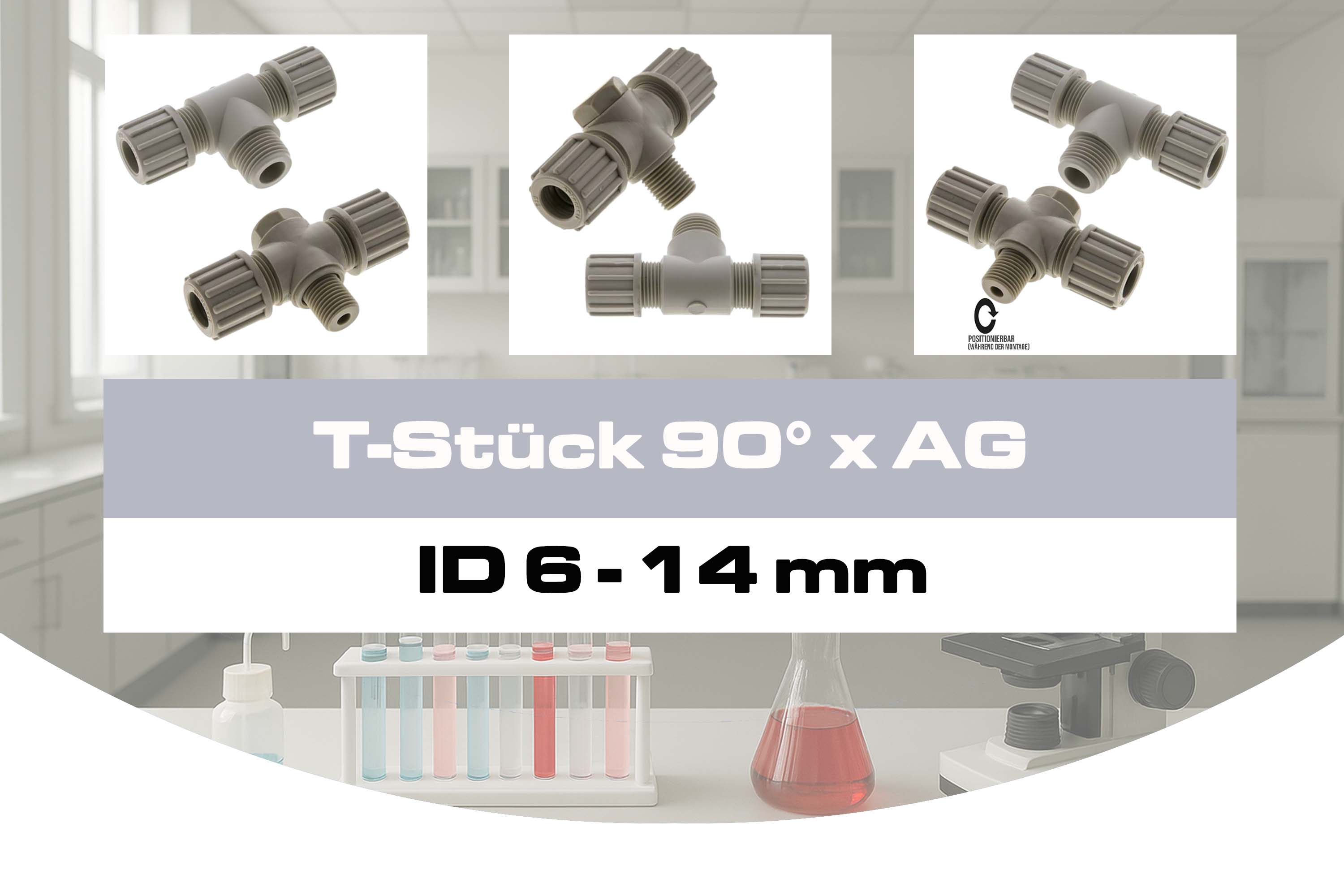 T-Stück 90° x AG