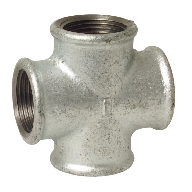 1" Gusseisen Temperguss Fitting Nr. 180 Kreuzstück Innengewinde IG DVGW PN 25 bar