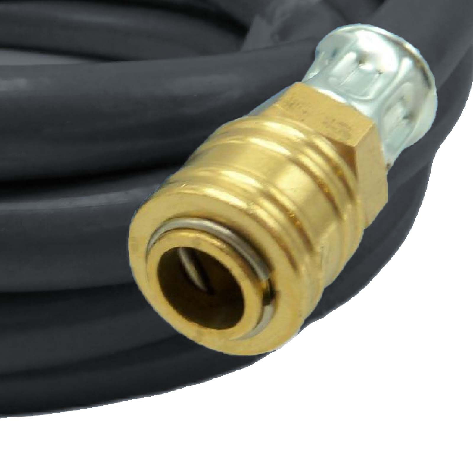 9 mm PVC Druckluft Pressluft Luft Kompressor Garnitur Schlauch schwarz - PN 22 bar - 2m