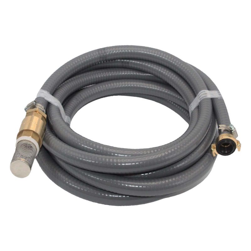 19 mm 3/4" Zoll Ansaug Saug Schlauch Pumpen Garnitur Schnellkupplung grau - 4 m