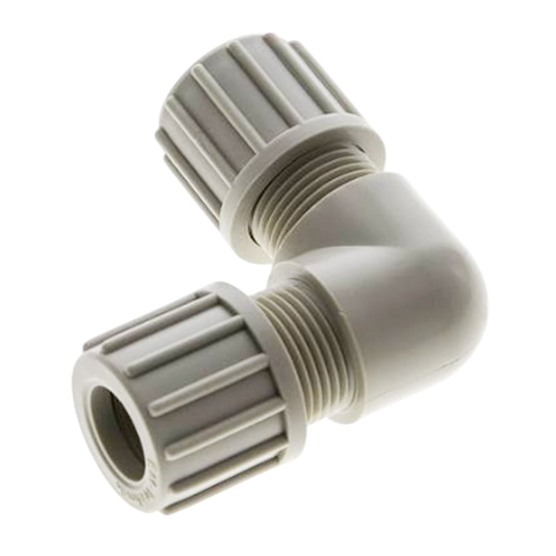 14 x 12 mm Winkel 90° Kupplung PA PP Schlauch Verschraubung Verbinder FDA - PN 10 bar