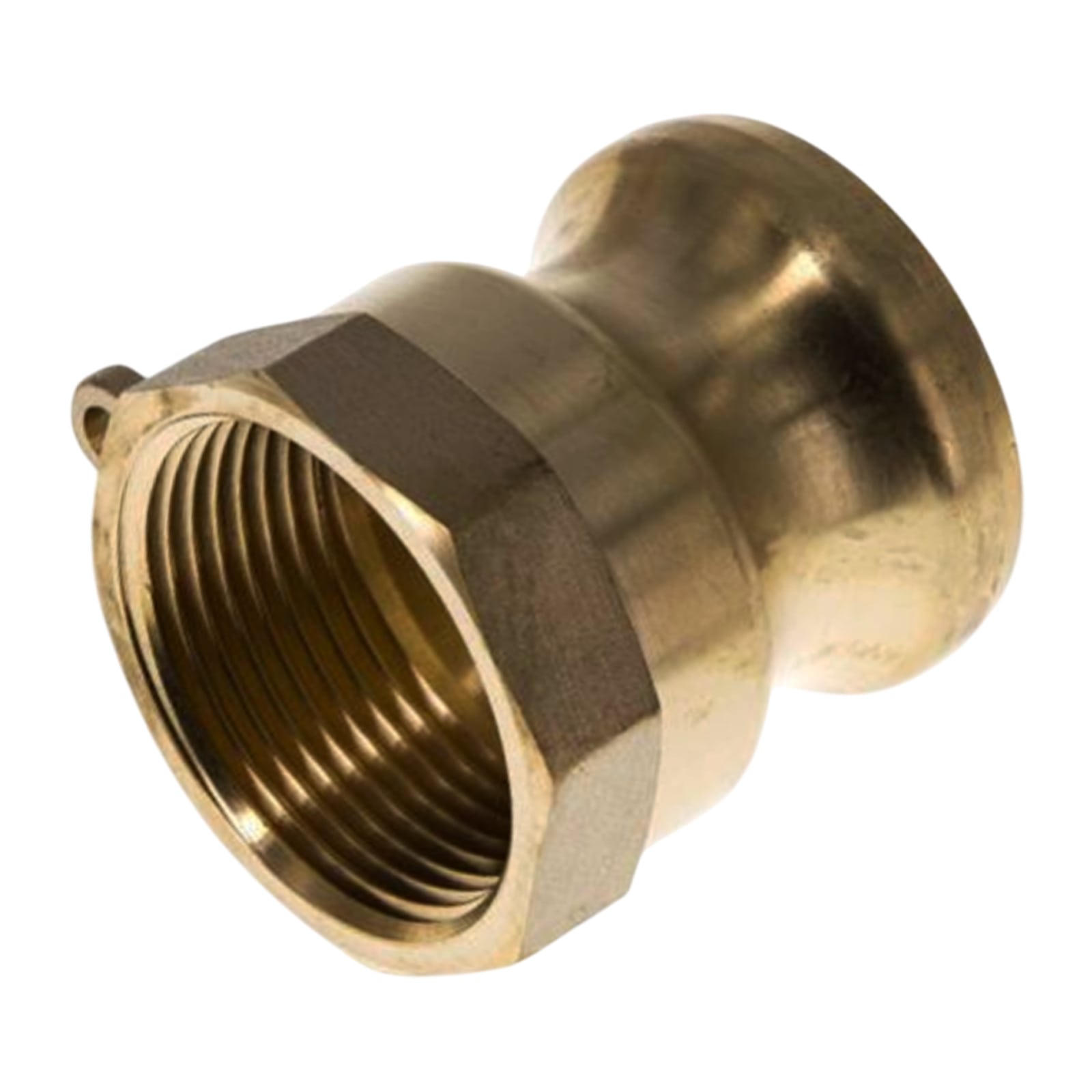 Kamlock Typ A - Vaterteil Messing - 175,8 mm Stecker mit Innengewinde (IG) 6" Zoll DN 150 - 5 bar