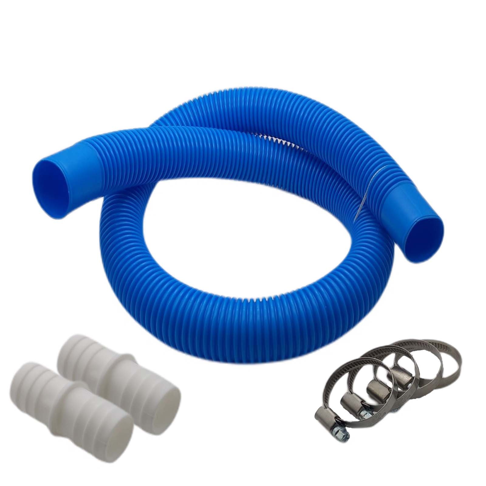Poolschlauch Reparatur Set  blau Schwimmbad Pool Verlängerung 38 mm - 7-teilig