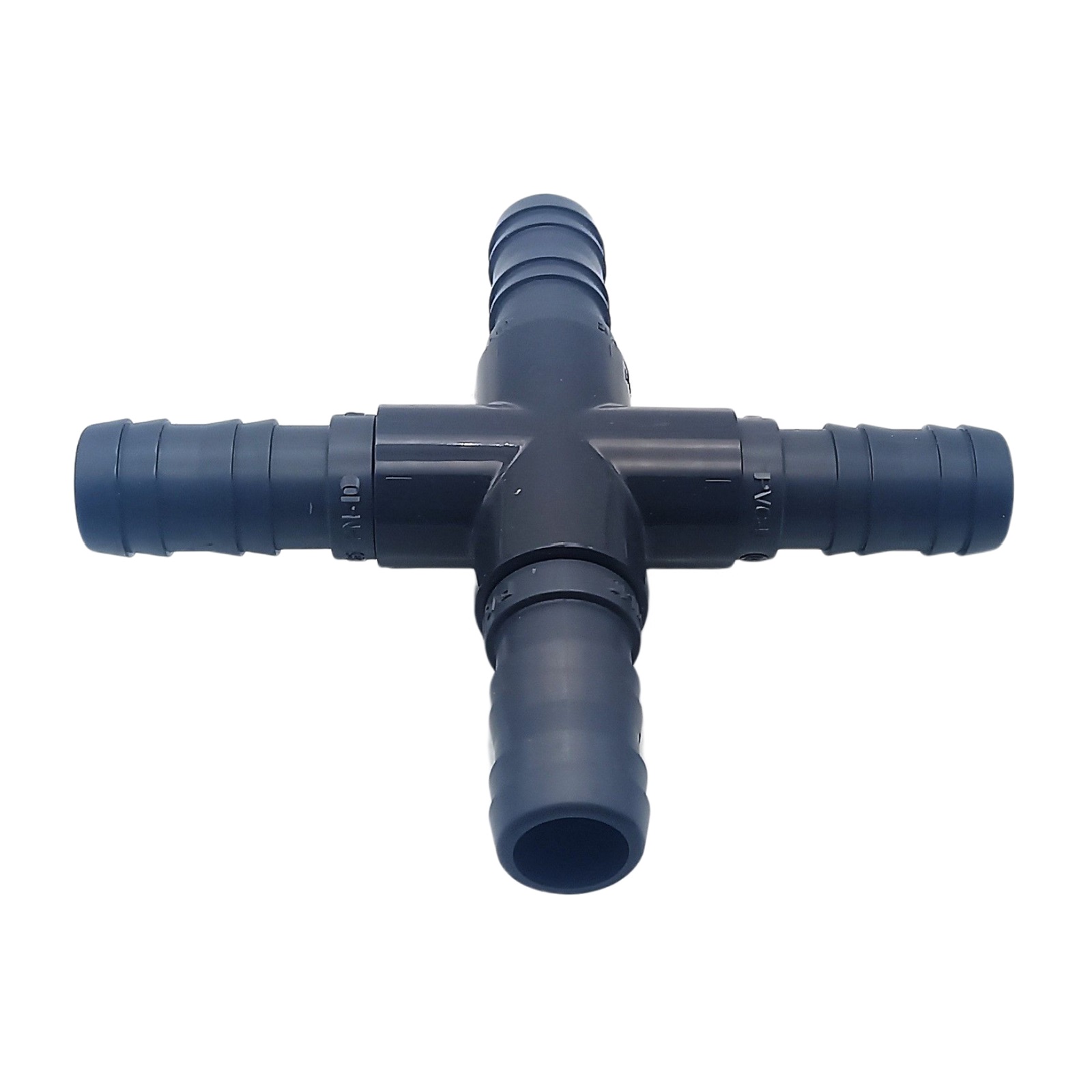 25 mm PVC PROFI Kreuz 90° Schlauch Verbinder Stutzen Tülle Pool Teich Garten - PN 10 bar