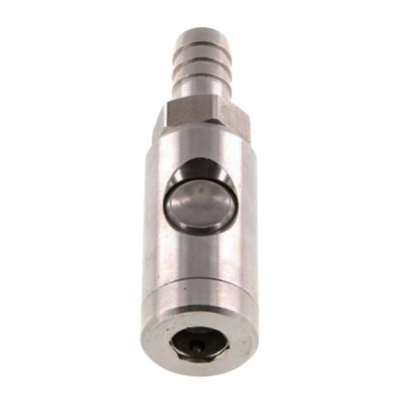 9 mm Druckluft Sicherheits Kupplung Edelstahl NW 7.2 Schlauch Tülle - PN 12 bar
