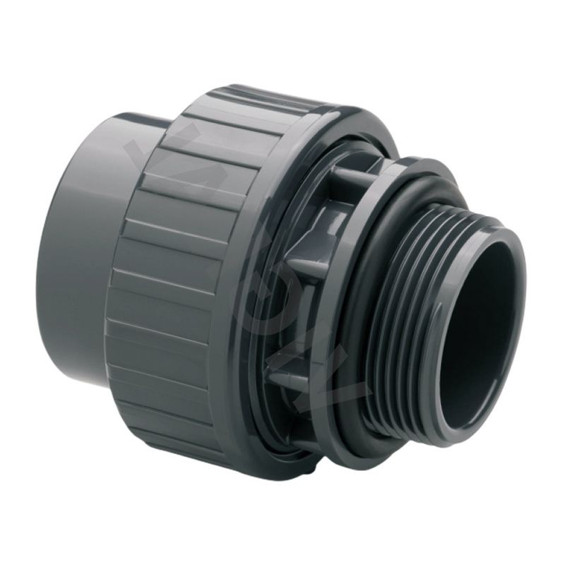 50 mm PVC Klebe Fitting Verschraubung Außengewinde AG O-Ring 50 mm x 2" Muffe Verbinder PN 10 bar