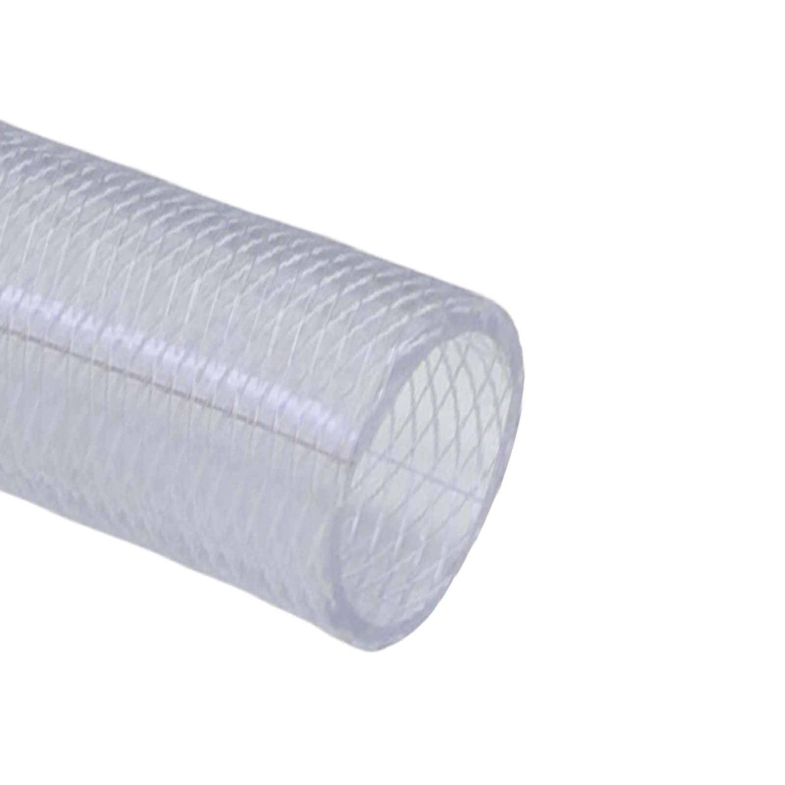 16 x 24 mm Silikon Silicon Schlauch Gewebe transparent lebensmittelecht FDA PN 5 bar