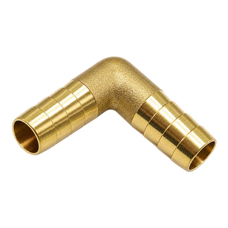 10 mm - 3/8" Zoll 90° Grad Winkel Schlauch Verbinder Verteiler Tülle Kupplung Reparatur Messing PN 10 bar