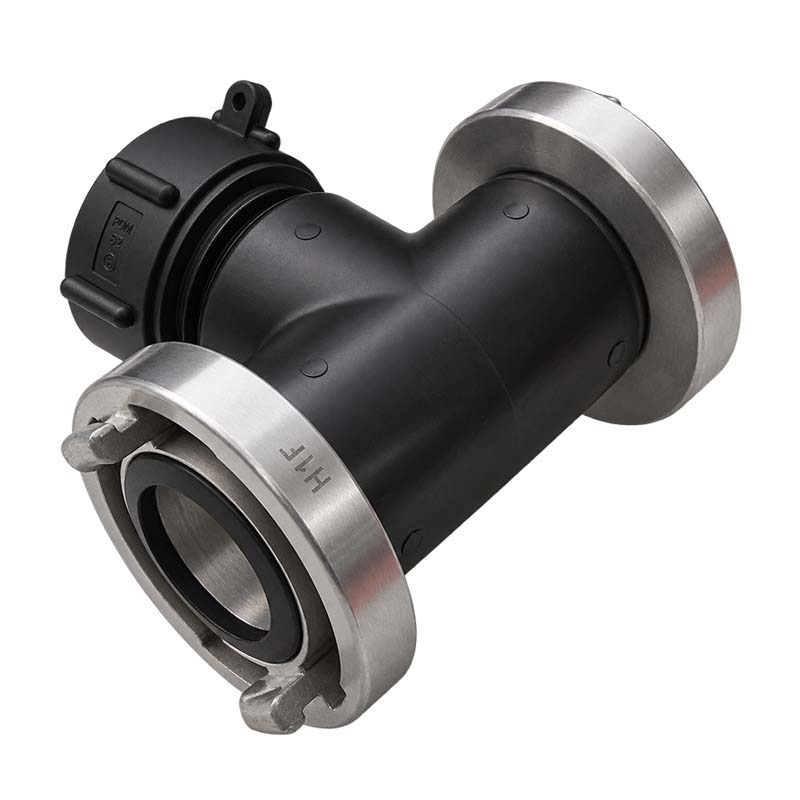 S60 x 6 IBC Adapter T-Stück auf 2-fach STORZ C DN 52 KA 66 Übergangsstück Pumpenanschluß