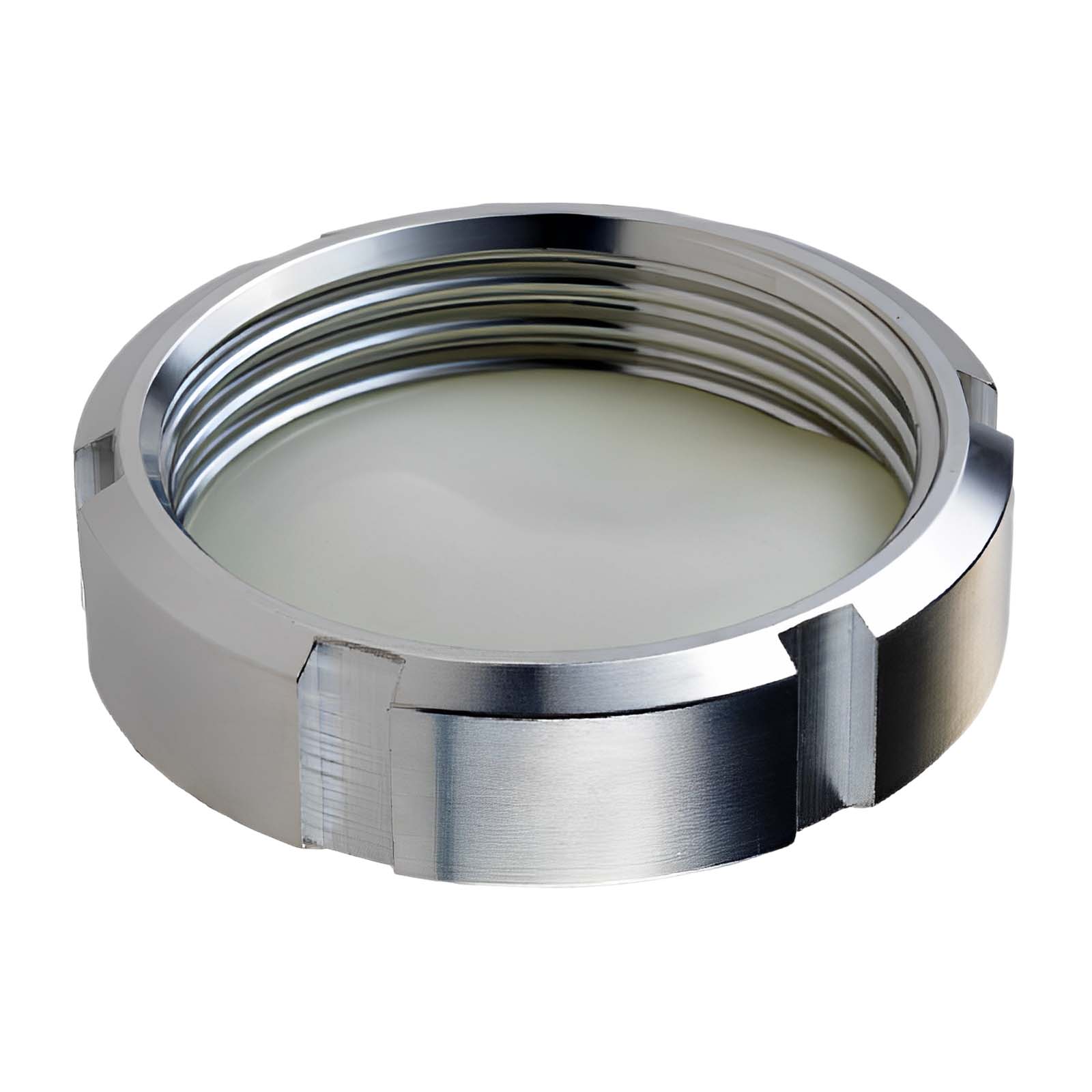 DN 80 Milchrohr Verschraubung DIN 11851 Kappe Verschluss mit Kette - PN 25 bar