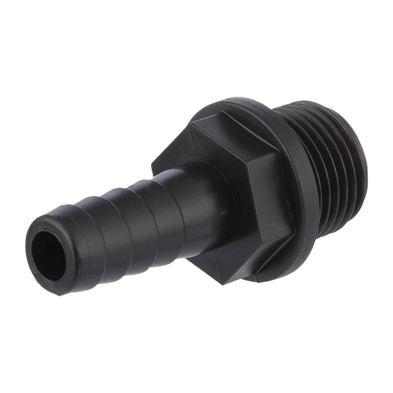 13 mm x 3/4 " PP Gewinde Fitting Schlauch Tülle Stutzen Außengewinde AG - PN 6 bar