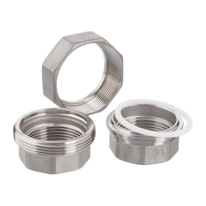 1/4" Edelstahl Fitting V4A AISI 316 Verschraubung Innengewinde IG flach dichtend - PN 16 bar