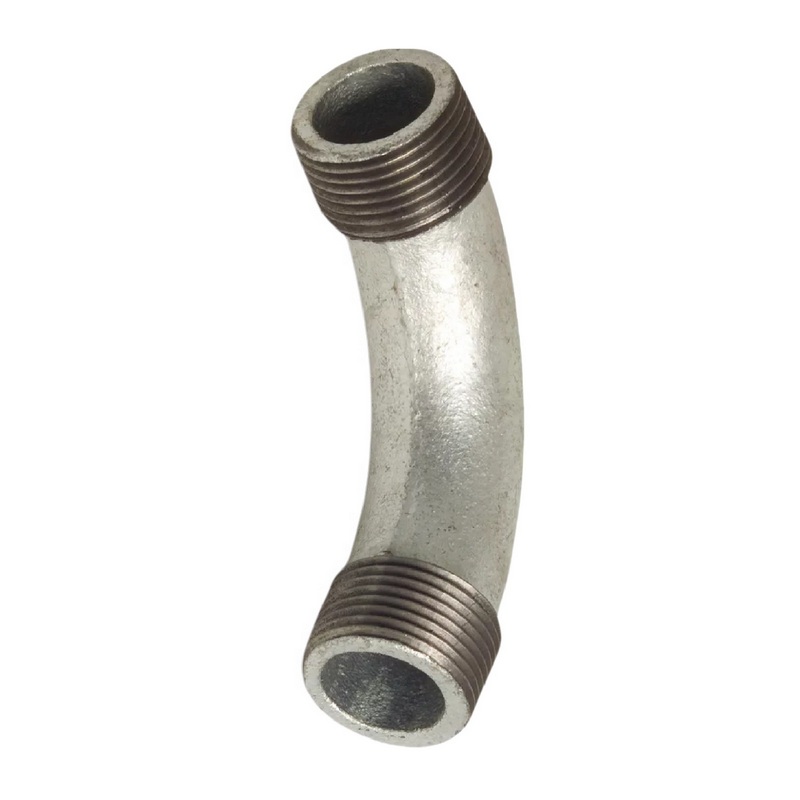 2" Gusseisen Temperguss Fitting Nr. 3 Bogen 90° Außengewinde AG DVGW PN 25 bar