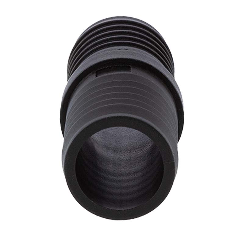 50 mm Schlauch Verbinder 2-fach Stutzen Tülle Pool Teich Garten PP schwarz - PN 6 bar
