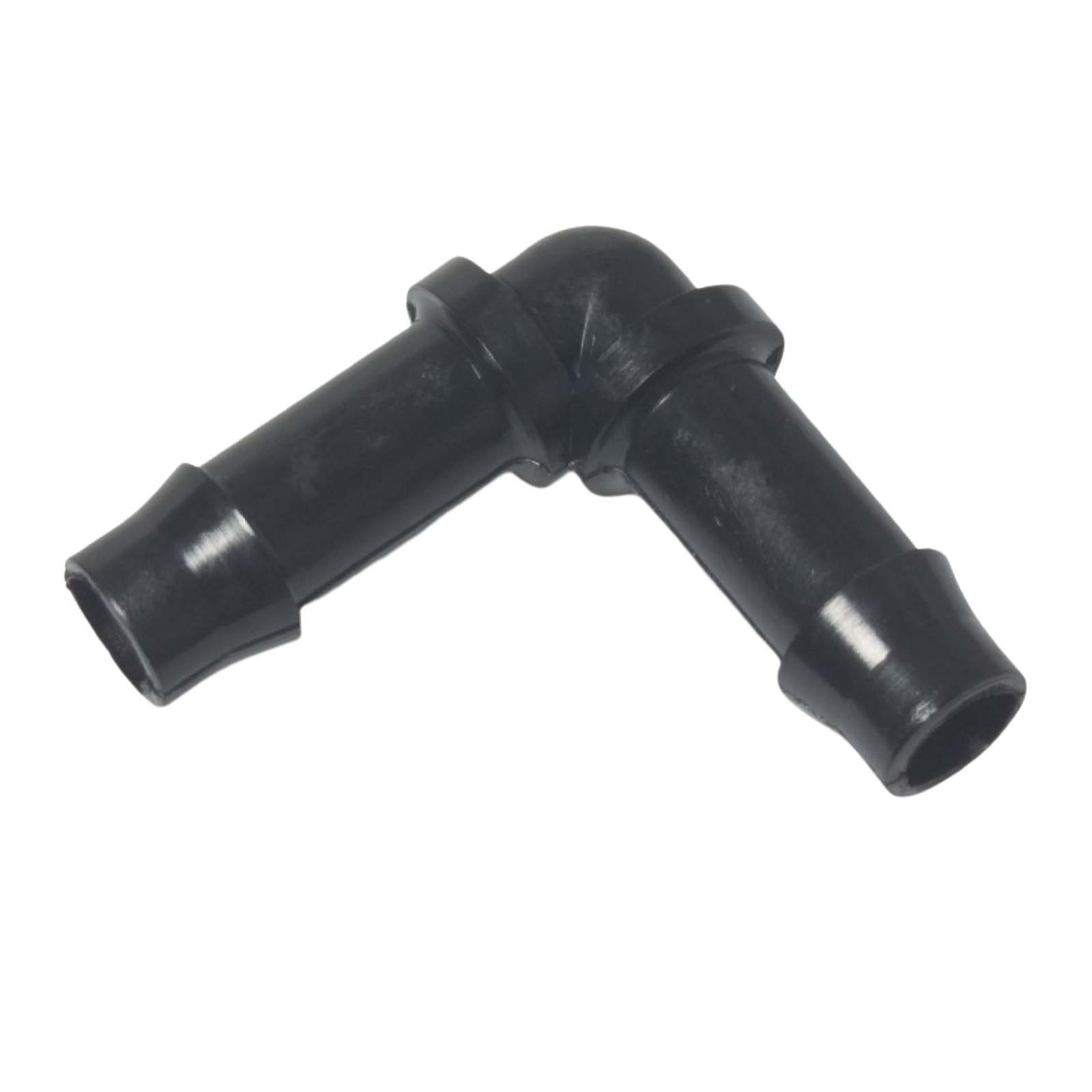 32 mm PA Nylon Winkel 90° Schlauch Verbinder Stutzen Doppel Tülle Kupplung Fitting WF schwarz PN 10 bar