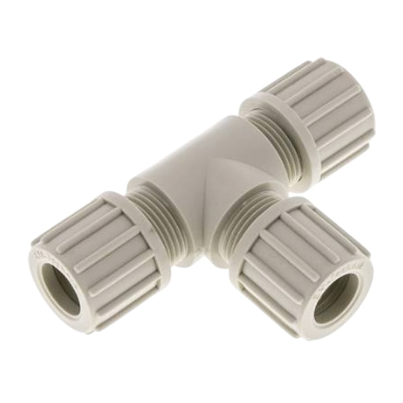 8 x 4 mm T-Stück 90° Kupplung PA PP Schlauch Verschraubung Verbinder FDA - PN 10 bar