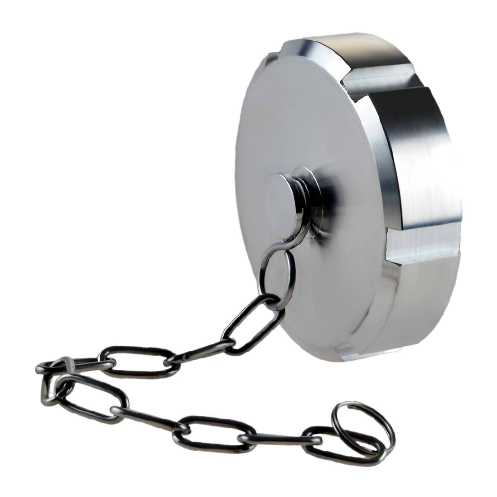 DN 80 Milchrohr Verschraubung DIN 11851 Kappe Verschluss mit Kette - PN 25 bar