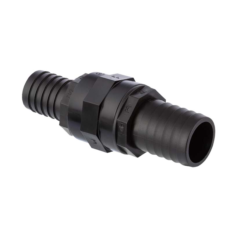 32 x 25 mm PP Schlauch Verbinder reduziert 2-fach Stutzen Tülle Pool Teich Garten PP schwarz - PN 6 bar