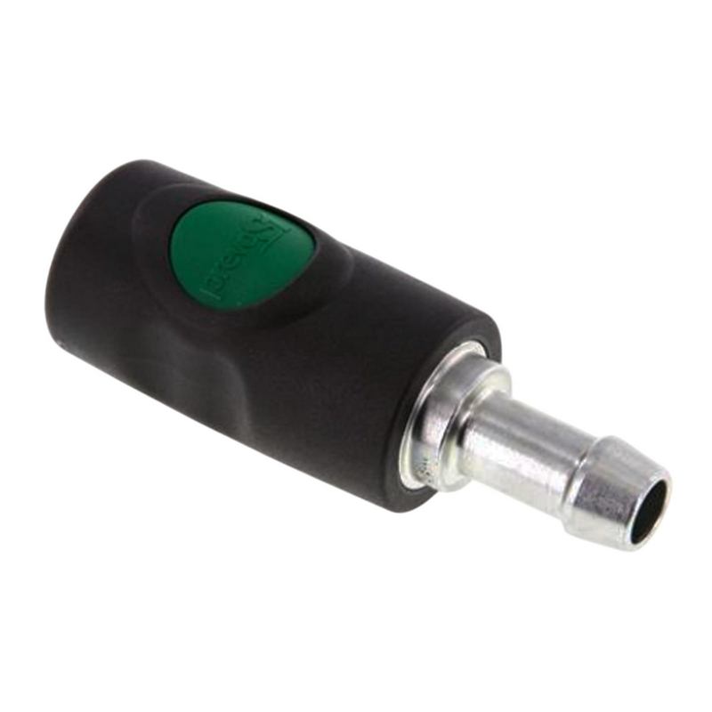 6 mm Druckluft Sicherheits Kupplung Kunststoff NW 7.2 Schlauch Tülle - PN 12 bar
