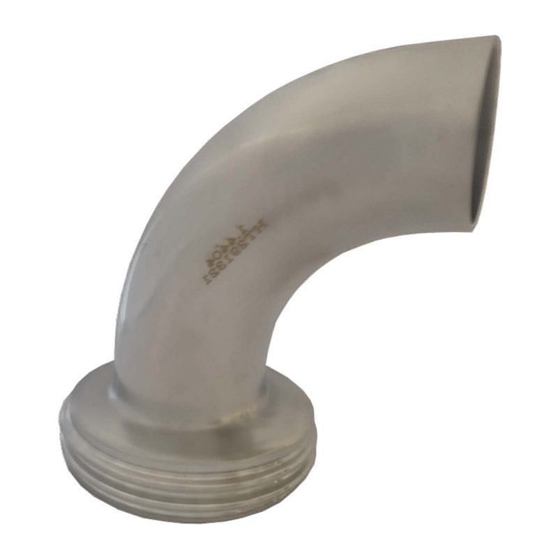 DN 20 Milchrohr Verschraubung DIN 11851 VT Vaterteil Stutzen 90° Bogen ÜWM Außengewinde Anschweißende ID x AD 20 x 24 mm - PN 25 bar