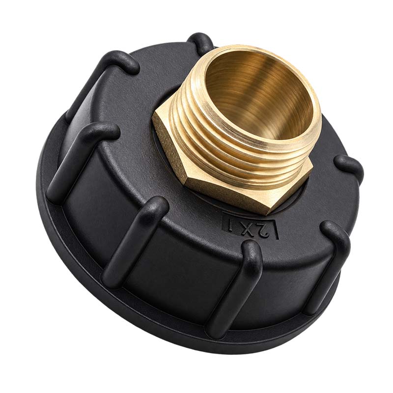 S60 x 6 IBC Adapter auf 1" Doppelnippel Container Tank Zubehör