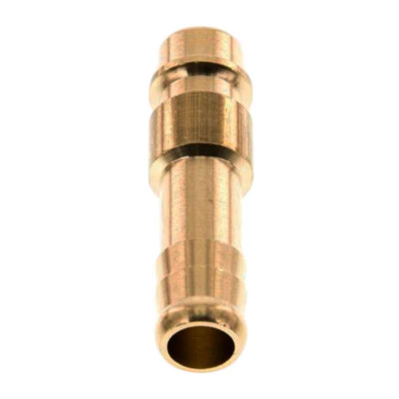13 mm Druckluft Stecker Nippel Einsteck Schlauch Tülle Messing NW 7,2 LW - PN 35 bar